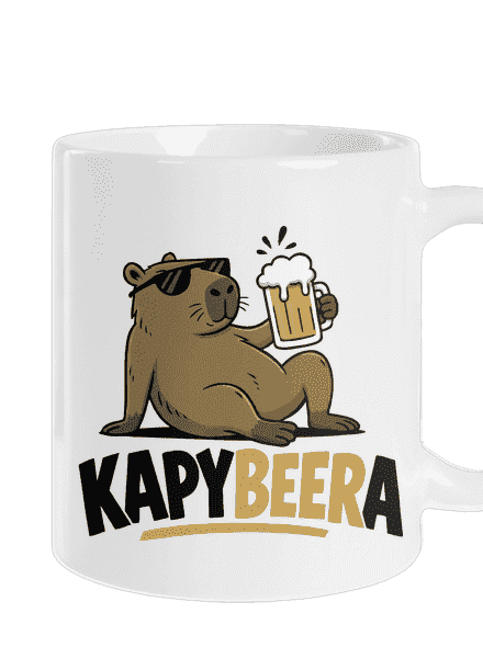 Kapybeera klasický hrnček White