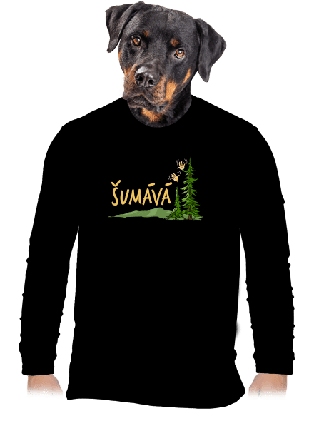 Šumává pánske dlhý rukáv Black
