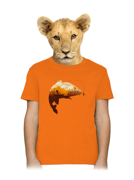Kapitálny úlovok detské tričko Orange