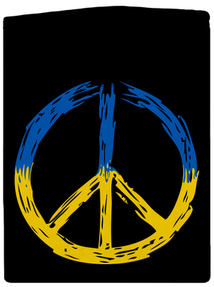 Ukrajina - Peace dámska mikina na zips Black