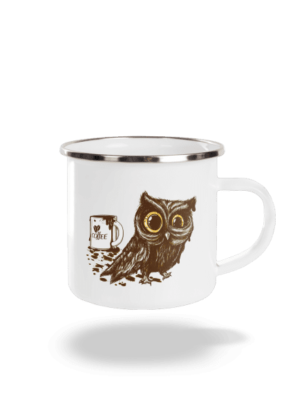 Sova na kofeínu plecháčik White