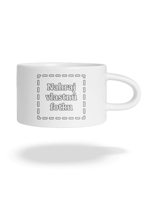 Vlastná potlač hrnček makronka White