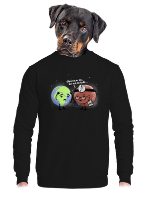 unisex mikina bez kapucne