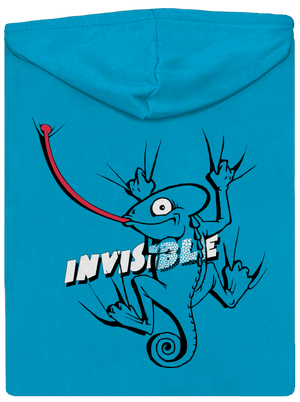 Invisible chameleon dámska mikina na zips Blue Atol