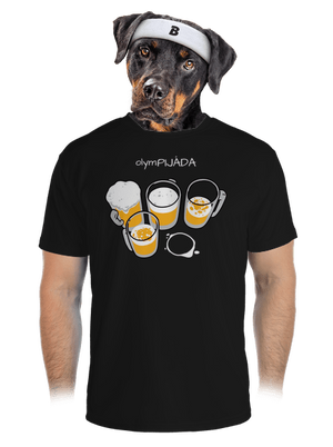 Pijáda pánske športové tričko Black