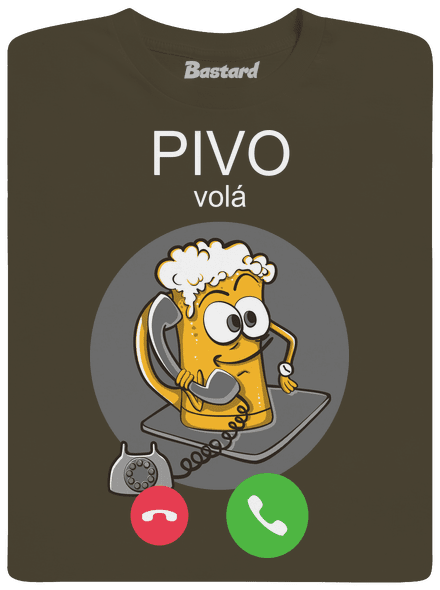 Pívo volá pánske dlhý rukáv Urban Khaki