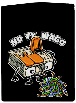 Wago svorka pánska mikina na zips Black