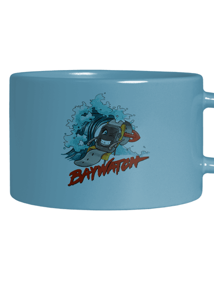 Baywatch hrnček makronka Blue Macaron