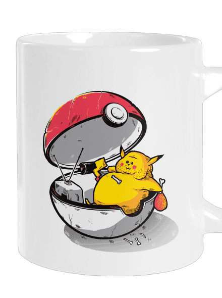 Koniec pokémona veľký hrnček White
