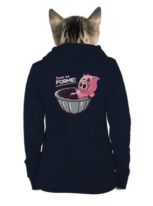 Vo forme dámska mikina na zips Navy Mal