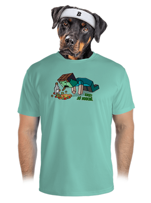 Kocky sú hodené pánske športové tričko Mint Mal