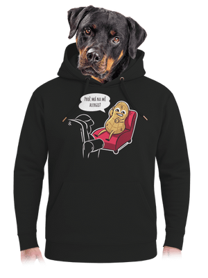 Alergény u psychológa unisex mikina premium Dark Black