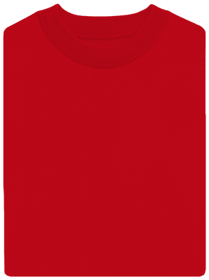 Bez potlače unisex mikina bez kapucne Red