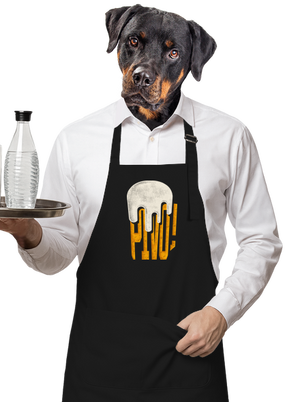 Nápis Pivo zástera Black