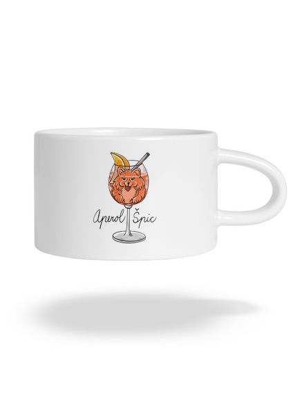Aperol Špic hrnček makronka White
