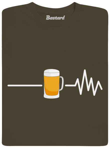 Beer help pánske tričko Urban Khaki