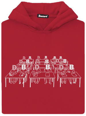 Cimrman: Debil, blbeček detská mikina klokanka Fire Red