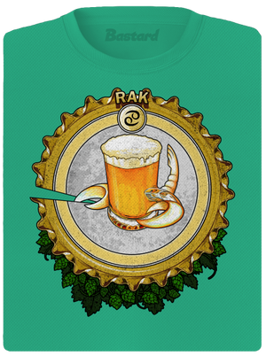 Pivný horoskop: Rak dámske športové tričko Mint Mal