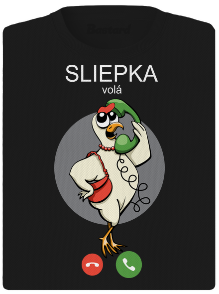 Sliepka volá dámske športové tričko Black