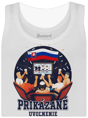 Prikázané uvoľnenie dámske tielko klasické White