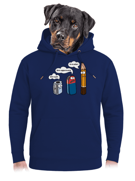 To si pište unisex mikina premium Navy