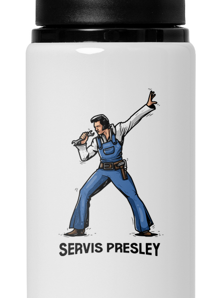 Servis Presley flaša na vodu White