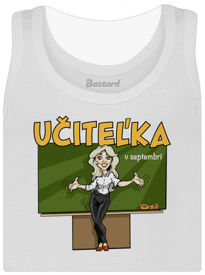 Učitel'ka v septembri dámske tielko klasické White