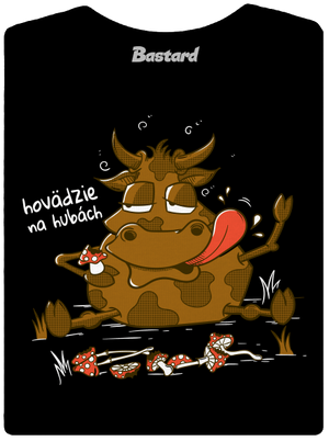 Hovädzie na hubách dámske tričko Black