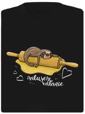 Milujem váľanie dámske športové tričko Black