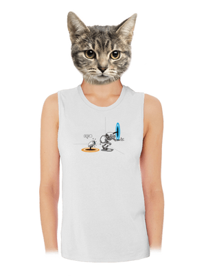 Portal dámske tielko voľné White