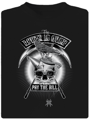 Party is over pánske športové tričko Black