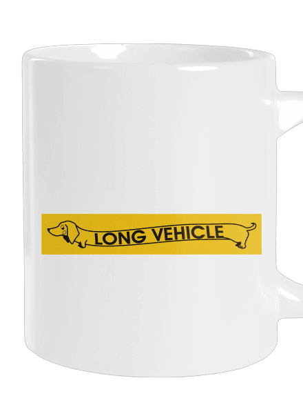 Long Vehicle veľký hrnček White