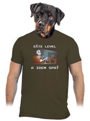 Ešte level pánske tričko Urban Khaki