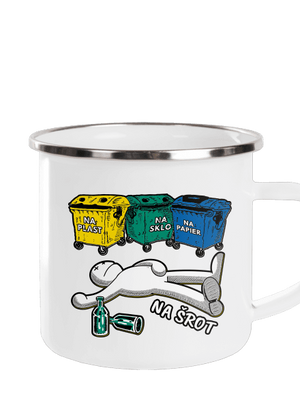 Tříděný odpad plecháčik White