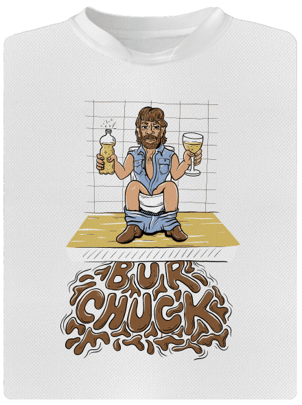 BurChuck pánske športové tričko White