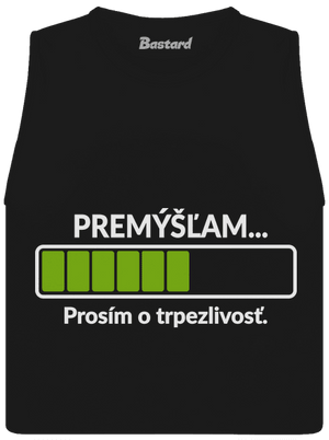 Premýšľam dámske tielko voľné Black