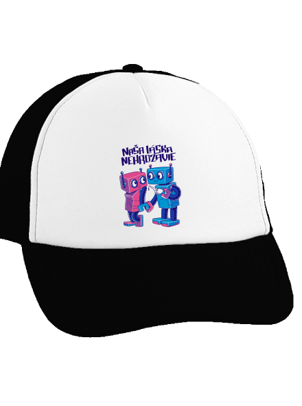 Roboti šiltovka truckerka Black cap