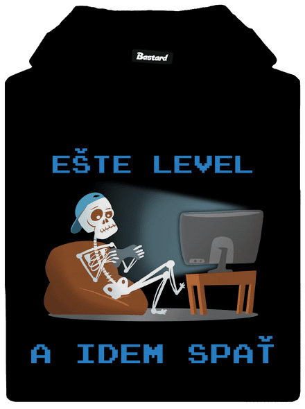 Ešte level dámska mikina klokanka Black