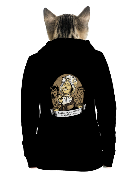 B14: Dorota Máchalová dámska mikina na zips Black