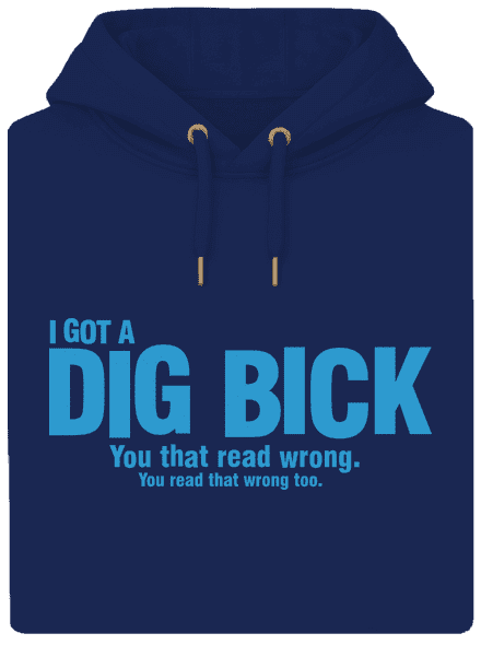 Dig bick unisex mikina premium Navy