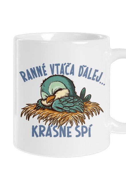 Ranné vtáča spí klasický hrnček White