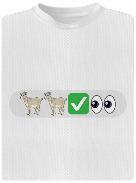 Emoji pánske športové tričko White