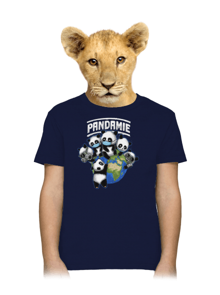 Pandamie detské tričko Navy