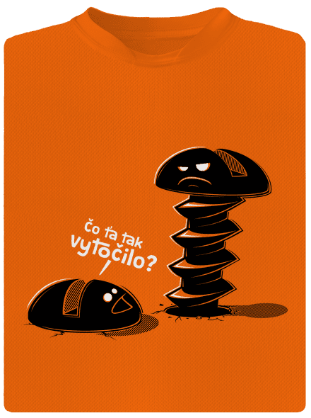 Vytočený detské športové tričko Neon Orange