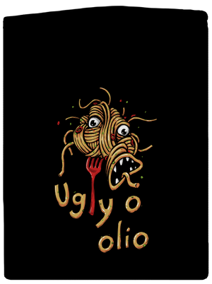 Ugly o olio dámska mikina na zips Black