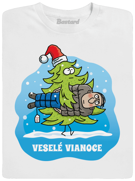 Veselé Vianoce pánske dlhý rukáv White