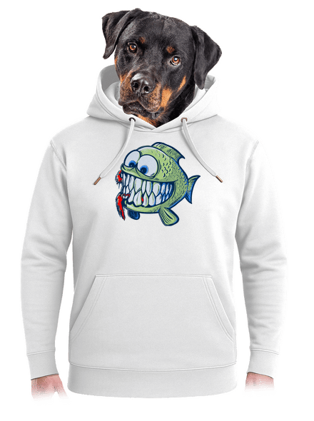 Hladná rybka unisex mikina premium Snowwhite