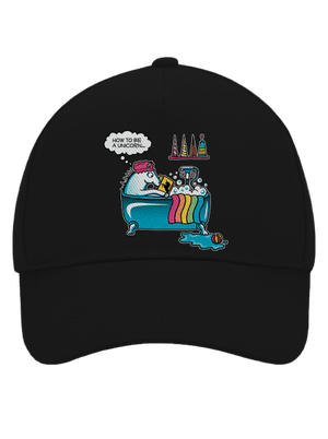 Ako sa stať jednorožcom šiltovka baseballka Black