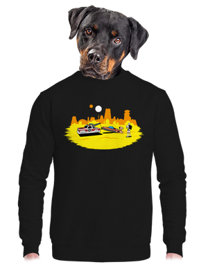 unisex mikina bez kapucne