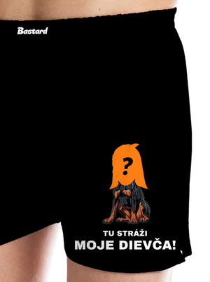 Tu strážim ja pánske trenky Black